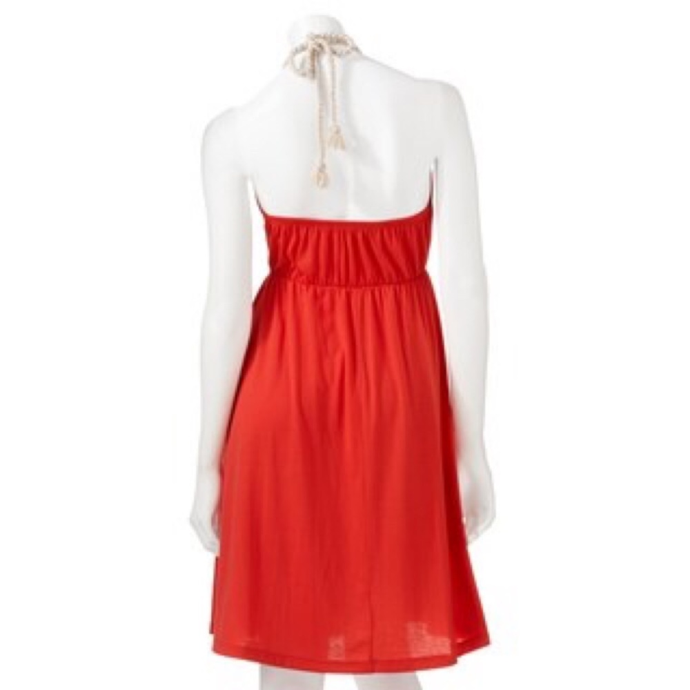 Ruffle Rope Halter Dress - Picture 2 of 6